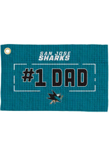 San Jose Sharks #1 Dad Waffle Golf Towel