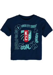 KC Current Toddler Navy Blue Elements Short Sleeve T-Shirt