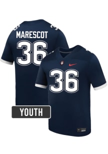 Tyler Marescot UConn Huskies Youth Navy Blue Nike NIL Name And Number Football Jersey