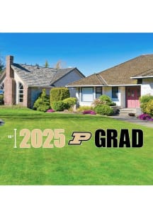 Purdue Boilermakers 2025 Grad Yard Sign - Gold