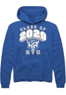 Rally BYU Cougars Mens Blue Class of 2029 Long Sleeve Hoodie