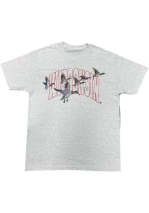 Wisconsin Badgers Grey Birds Short Sleeve T Shirt