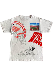 Wisconsin Badgers White Gameday Short Sleeve T Shirt