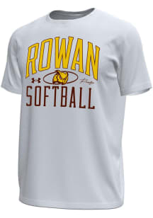 Under Armour Rowan University White Primary Logo Short Sleeve T Shirt