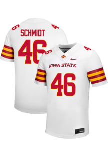 Caleb Schmidt  Nike Iowa State Cyclones White NIL Name And Number Football Jersey
