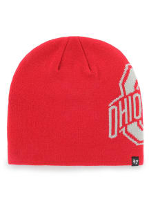 47 Ohio State Buckeyes Red Outsize Beanie Mens Knit Hat