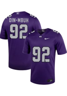 Ansel Din-Mbuh  Nike TCU Horned Frogs Purple Football NIL Game Football Jersey