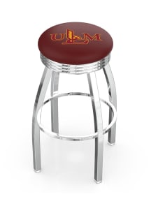 Louisiana-Monroe Warhawks 3 Ring Chrome Seat Pub Stool - Silver