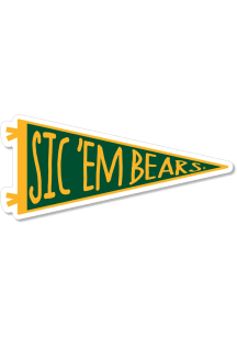 Baylor Bears 3.5" Pennant Rugged Stickers - Green