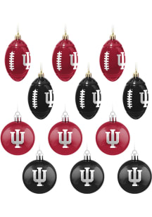 Indiana Hoosiers 12 Pack Ornament - Crimson