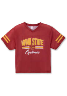 Iowa State Cyclones Girls Cardinal Mesh Football Jersey