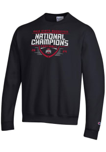 Champion Ohio State Buckeyes Mens Black Football 2024 Football National Champion Gridiron Powerble..