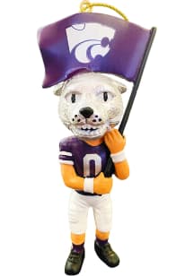 K-State Wildcats Mascot Ornament - Purple