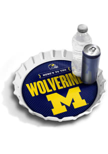Michigan Wolverines Bottle Cap Serving Tray