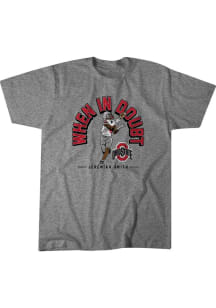 Jeremiah Smith Ohio State Buckeyes Youth Grey When In Doubt Player Tee