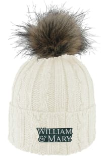 LogoFit William & Mary Tribe Green Alps with Pom Womens Knit Hat