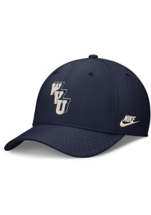 Nike West Virginia Mountaineers Mens Navy Blue Vintage Swooshflex Flex Hat