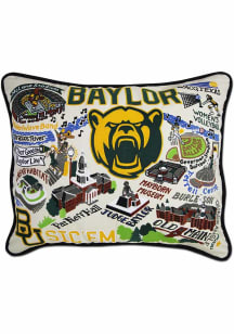Baylor Bears 16x20 Embroidered Throw Pillow - White