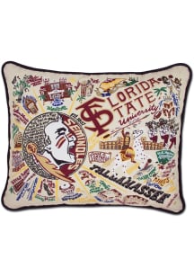 Florida State Seminoles 16x20 Embroidered Throw Pillow - White