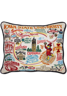 Iowa State Cyclones 16x20 Embroidered Throw Pillow - White