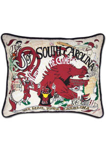 South Carolina Gamecocks 16x20 Embroidered Throw Pillow - White