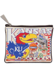 Kansas Jayhawks Woven Zipper Womens Coin Purse