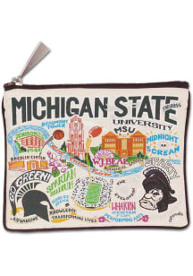 Michigan State Spartans Woven Zipper Womens Coin Purse