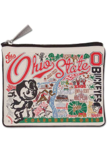 Ohio State Buckeyes Woven Zipper Womens Coin Purse