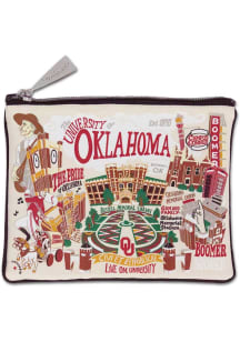 Oklahoma Sooners Woven Zipper Womens Coin Purse