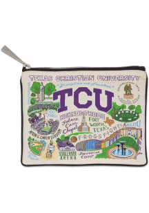 TCU Horned Frogs Woven Zipper Womens Coin Purse