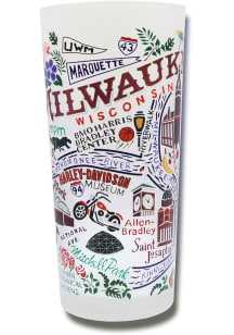 Milwaukee Frosted Pint Glass - White