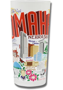 Omaha Frosted Pint Glass - White