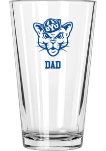 BYU Cougars Dad 16 oz Pint Glass - White