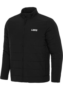Mens Detroit Lions Antigua Mens Swelter Heavyweight Jacket - Black