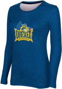 ProSphere Drexel Dragons Womens Navy Blue Heather LS Tee