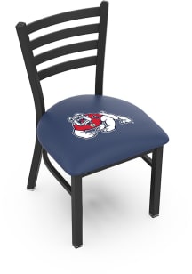 Fresno State Bulldogs Stationary Black Wrinkle Finish Pub Stool - Black