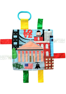 Philadelphia Infant Toy Square with Tags Plush - Black