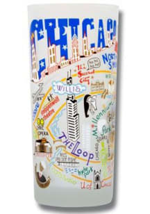 Chicago Frosted Pint Glass - Blue