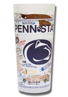 Penn State Nittany Lions 15oz Hand Illustrated Frosted Pint Glass - White