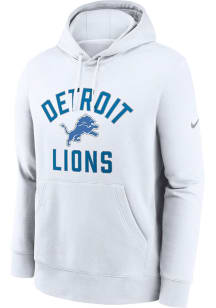 Nike Detroit Lions Mens White Call The Shots Long Sleeve Hoodie