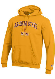 Champion Arizona State Sun Devils Mens Gold Mom Powerblend Long Sleeve Hoodie