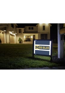 Michigan Wolverines Go Blue Yardsy Light Up Yard Sign - Navy Blue