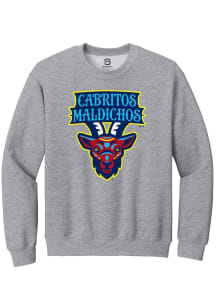 Summit Sportswear South Bend Cubs Mens Grey Primary Copa Long Sleeve Crew Sweatshirt