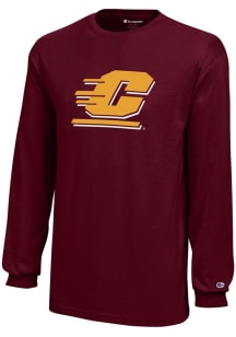 Champion Central Michigan Chippewas Youth Maroon Core Long Sleeve T-Shirt