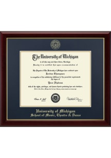Michigan Wolverines Embossed Gallery School of Music, Theatre & Dance Diploma Frame - Navy Blue