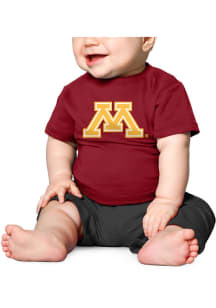 Little King Minnesota Golden Gophers Infant Primary Logo Short Sleeve T-Shirt Maroon