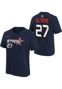 Jose Altuve Houston Astros Youth Navy Blue City Connect NN Player Tee