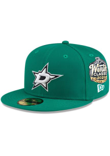 New Era Dallas Stars Mens Kelly Green Oversized Patch 59FIFTY Fitted Hat