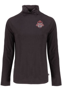 Cutter and Buck Toronto FC Womens Black Coastline Eco Funnel Neck Crew Sweatshirt