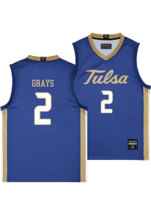 RyLee Grays  Campus Ink Tulsa Golden Hurricane Royal Blue NIL Jersey